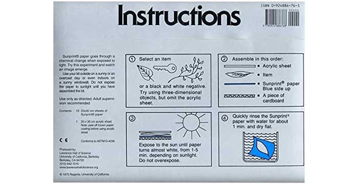 Instrucciones super kit sunprint