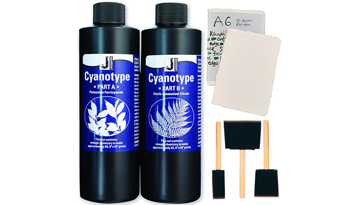 kit de cianotipia completo creative crafter